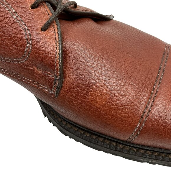 Allen Edmonds Becker Captoe Derby Mens 11D Leather Dress Shoes Brown - Picture 8 of 13